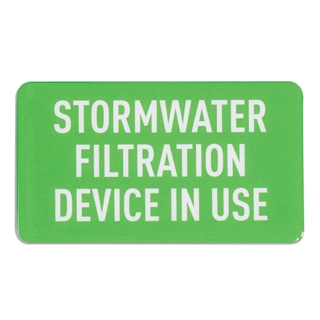 Pig Storm Drain Utility Sign, Stormwater Filtration Device in Use, 10PK SGN8201-896